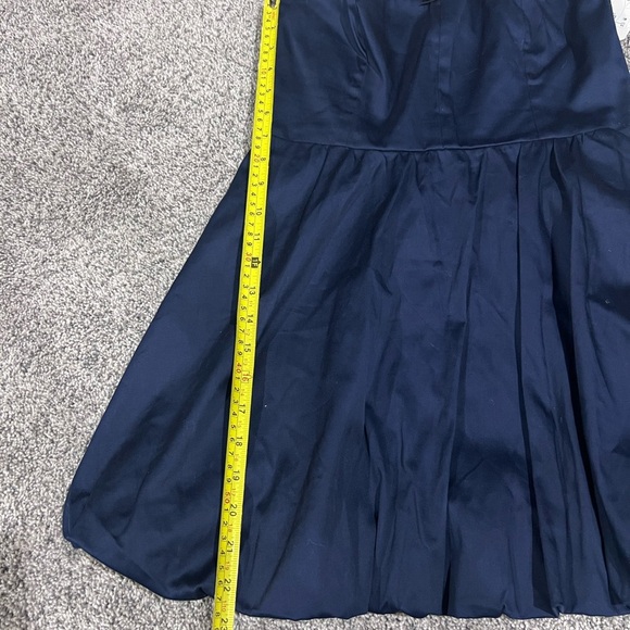 NWT! Altar’d State Navy Blue Strapless Smock Bubble Skirt Mini Dress Size Medium - Picture 8 of 12